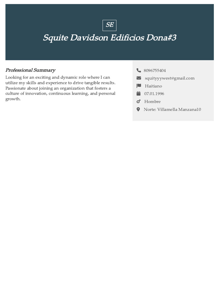 Dynamic Professional Seeking Growth Role | PDF