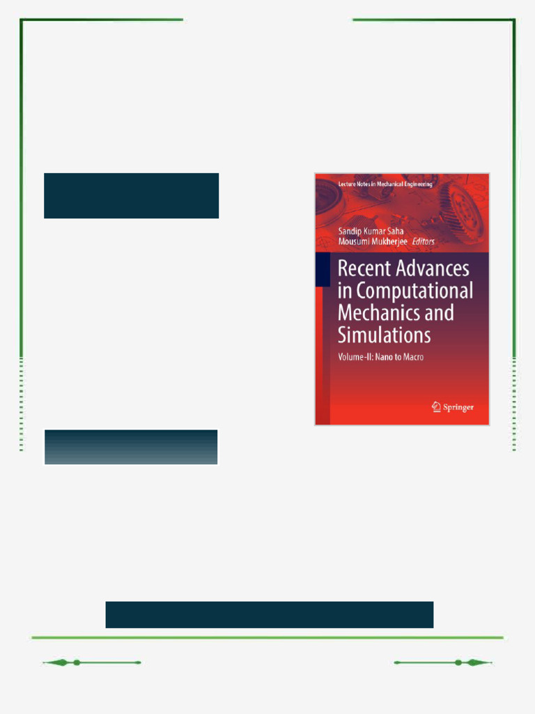 Recent Advances in Computational Mechanics and Simulations, Volume-II ...