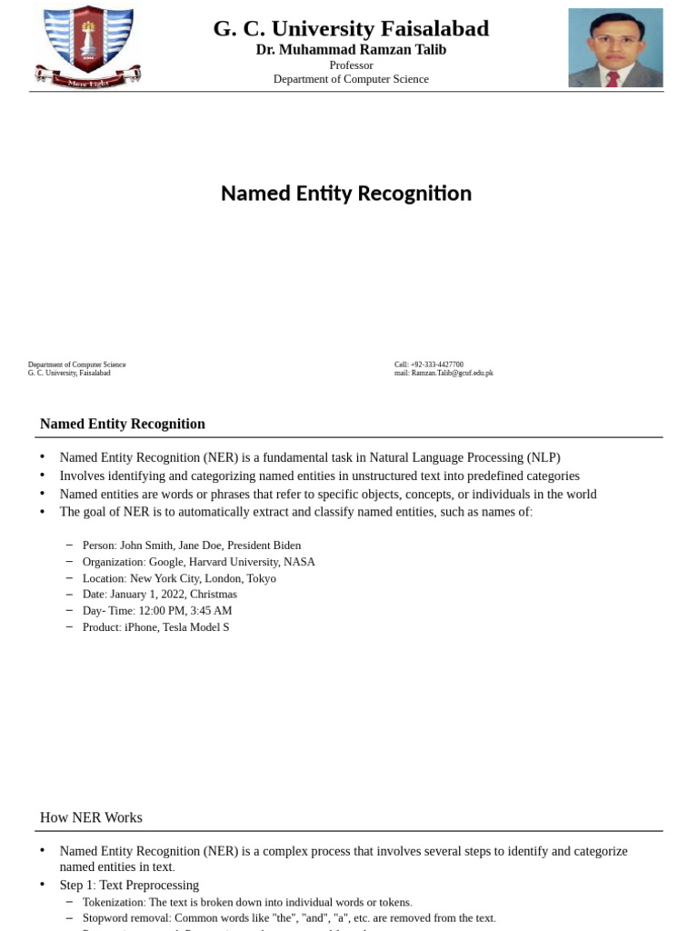 Understanding Named Entity Recognition | PDF | Machine Learning | Deep ...