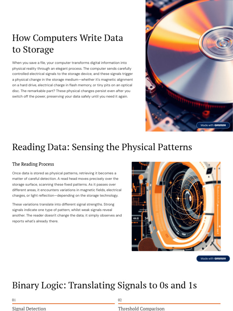 How Computers Write Data To Storage | PDF