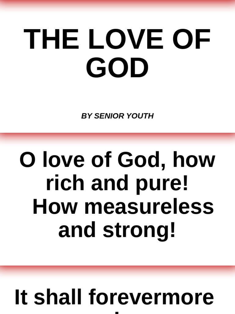 The Measureless Love of God | PDF