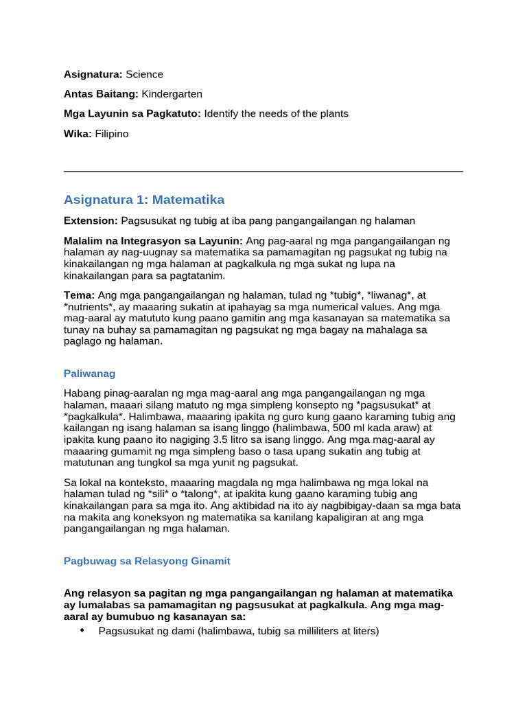 Cross Subject Extention Science | PDF