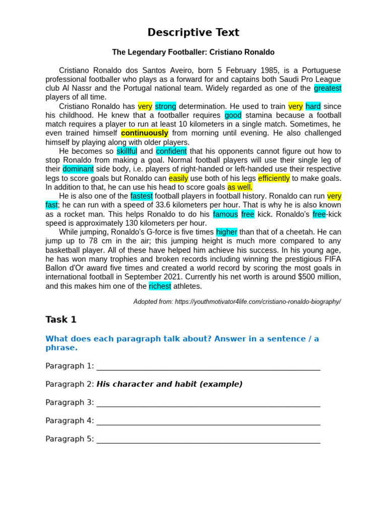 Descriptive Text - Sabrina Aulia Susanto - X-F | PDF | Motorsport ...