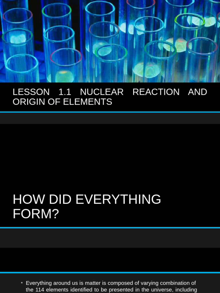 Nuclear Reactions and Element Formation | PDF | Nuclear Physics ...