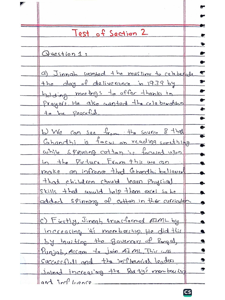 Test of Sec 2 | PDF