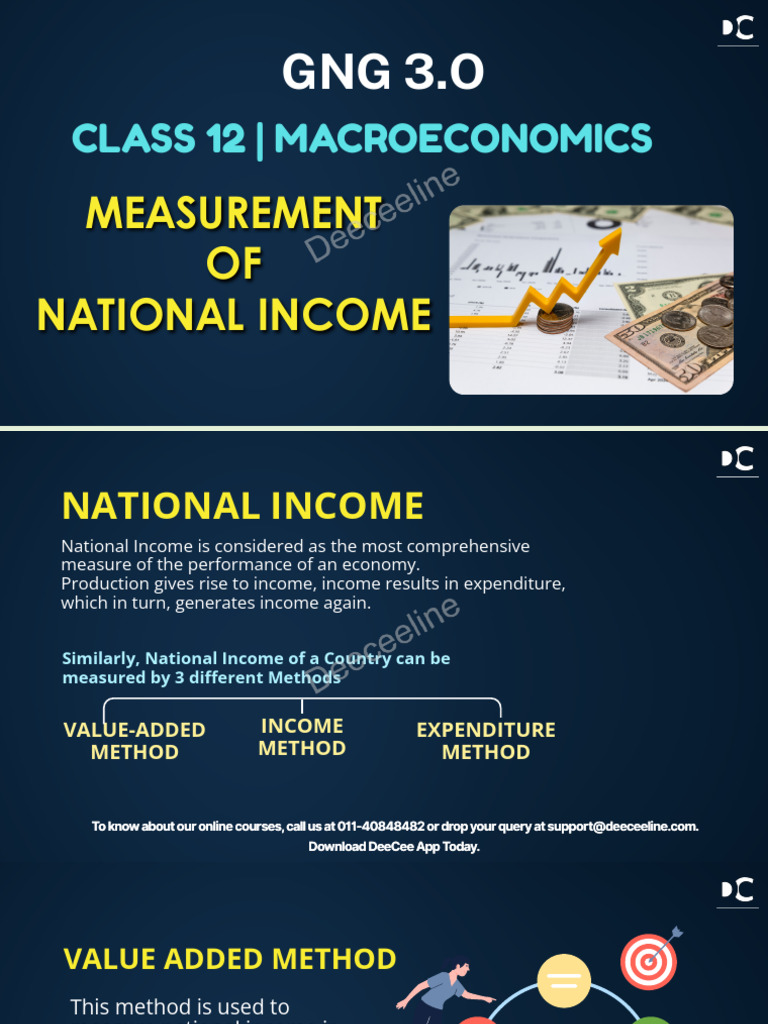 National Income Measurement Methods | PDF | Gross Domestic Product ...