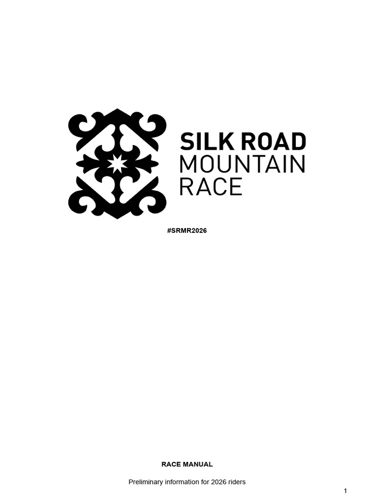 SRMR 2026 Race Manual Overview | PDF | Kyrgyzstan