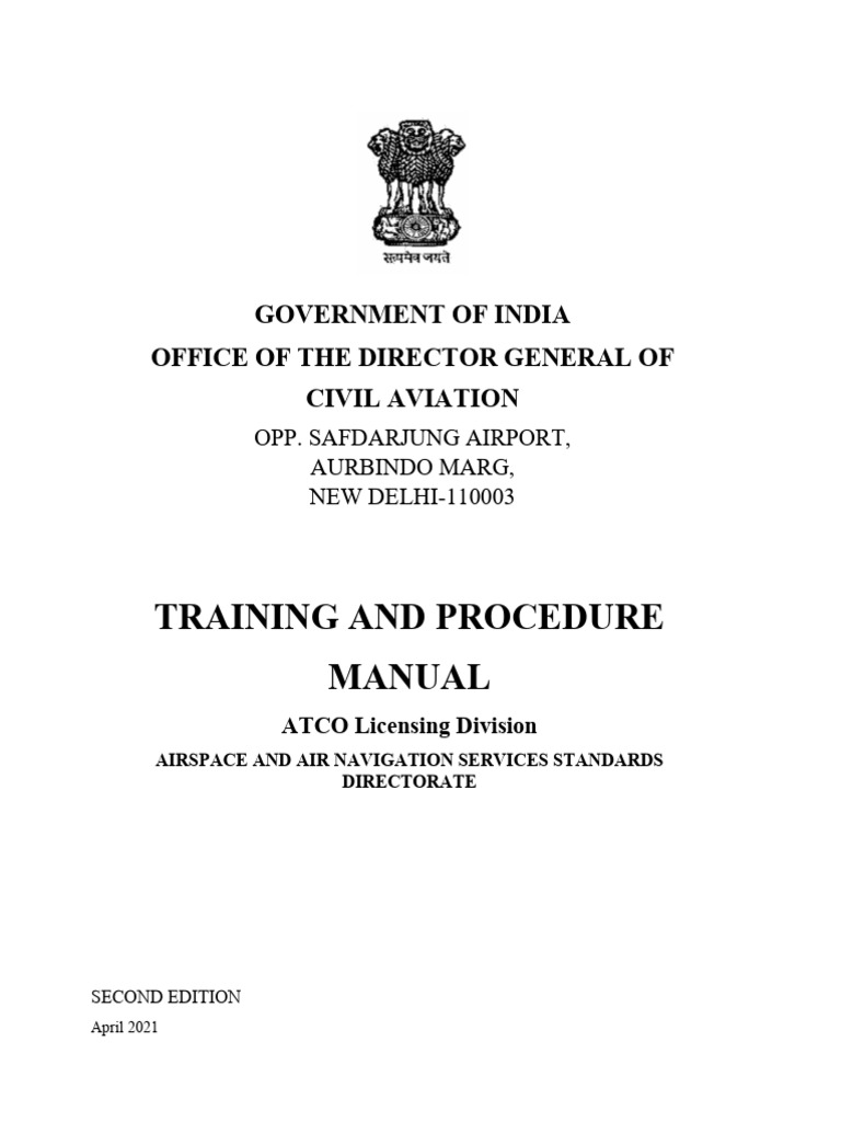 ATCO Licensing Training Manual 2021 | PDF | Air Traffic Control | Audit
