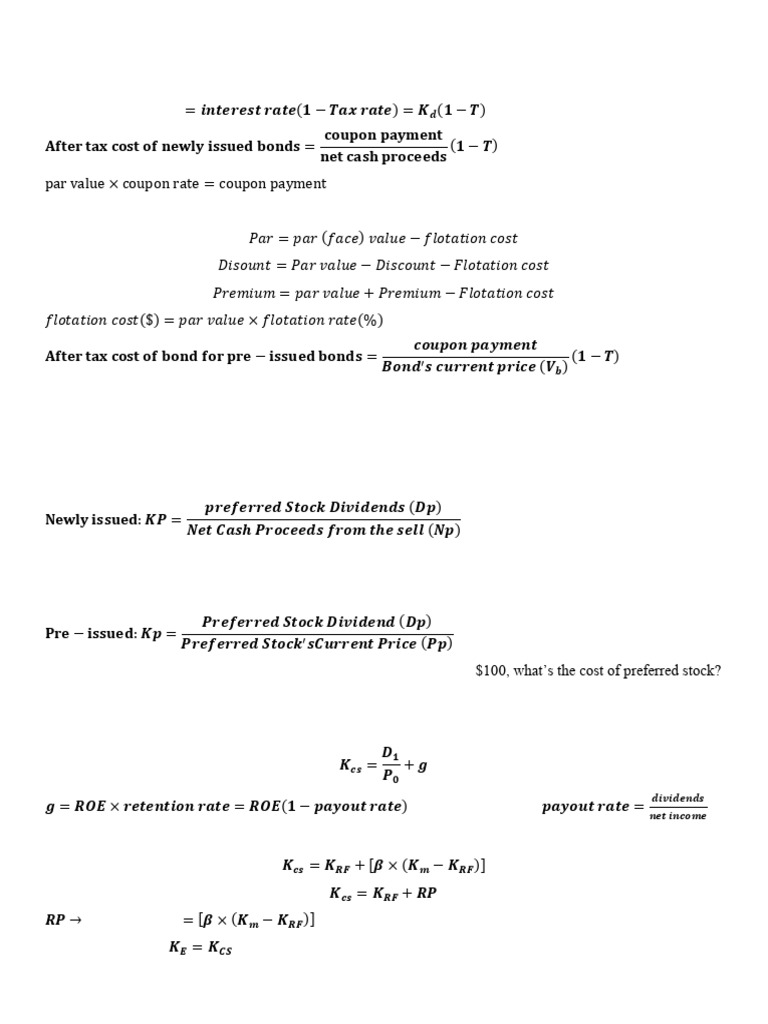 Cost of Capital Analysis and Examples | PDF | Cost Of Capital | Bonds ...