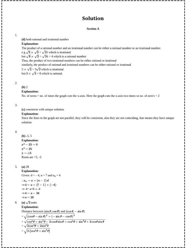 Rational and Irrational Number Products | PDF | Angle | Triangle