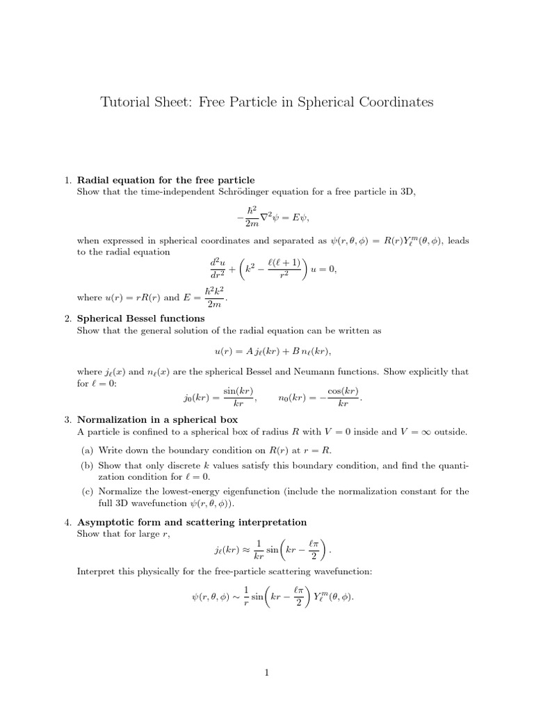 Bessel - Functions Tut Sheet-Merged | PDF | Trigonometric Functions ...