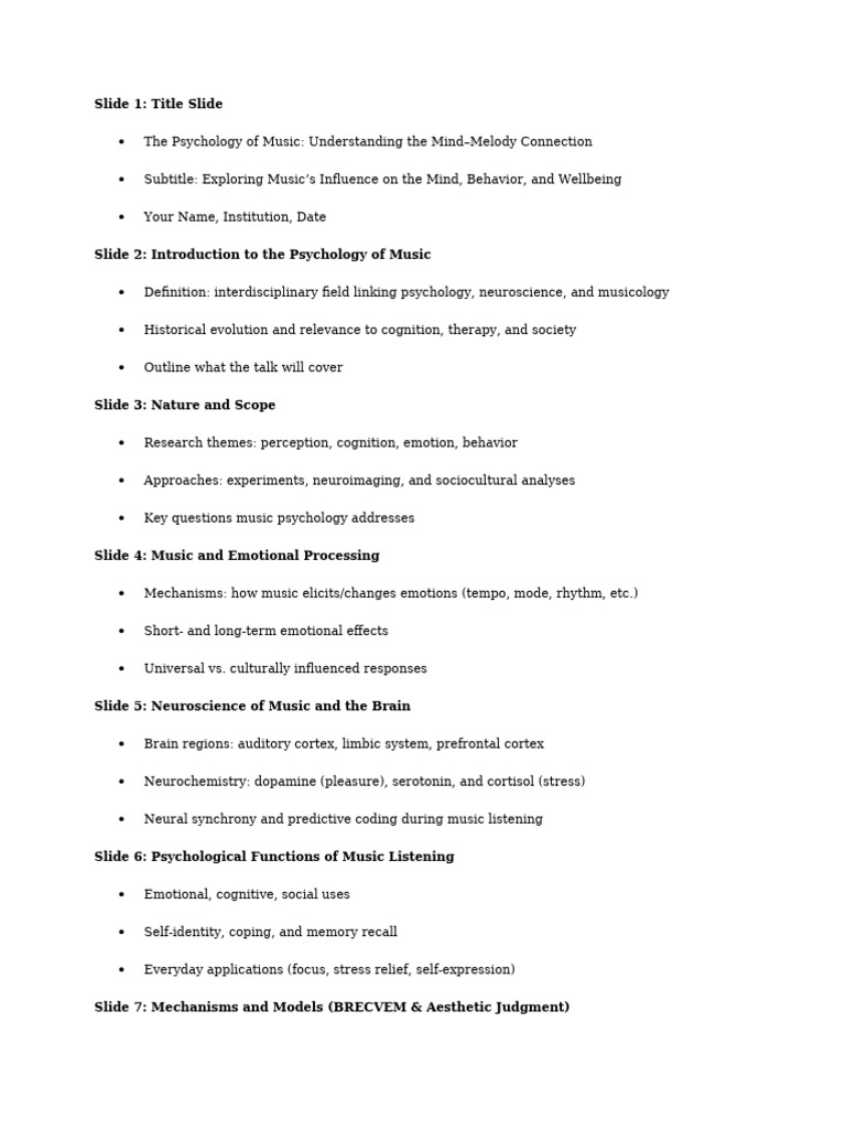Psychology of Music and Wellbeing | PDF | Emotions | Psychology