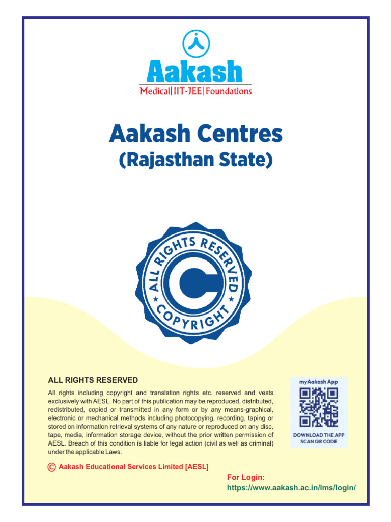 Aakash Centres Login Information | PDF