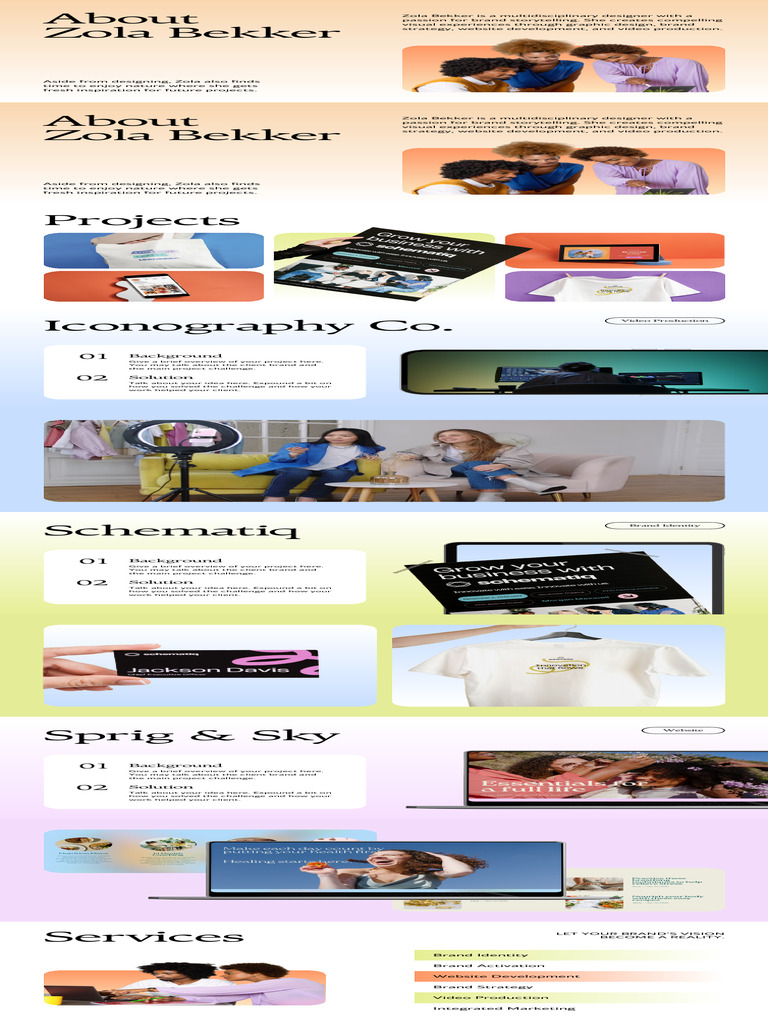 Zola Bekker: Multidisciplinary Designer | PDF | Design | Graphic Design