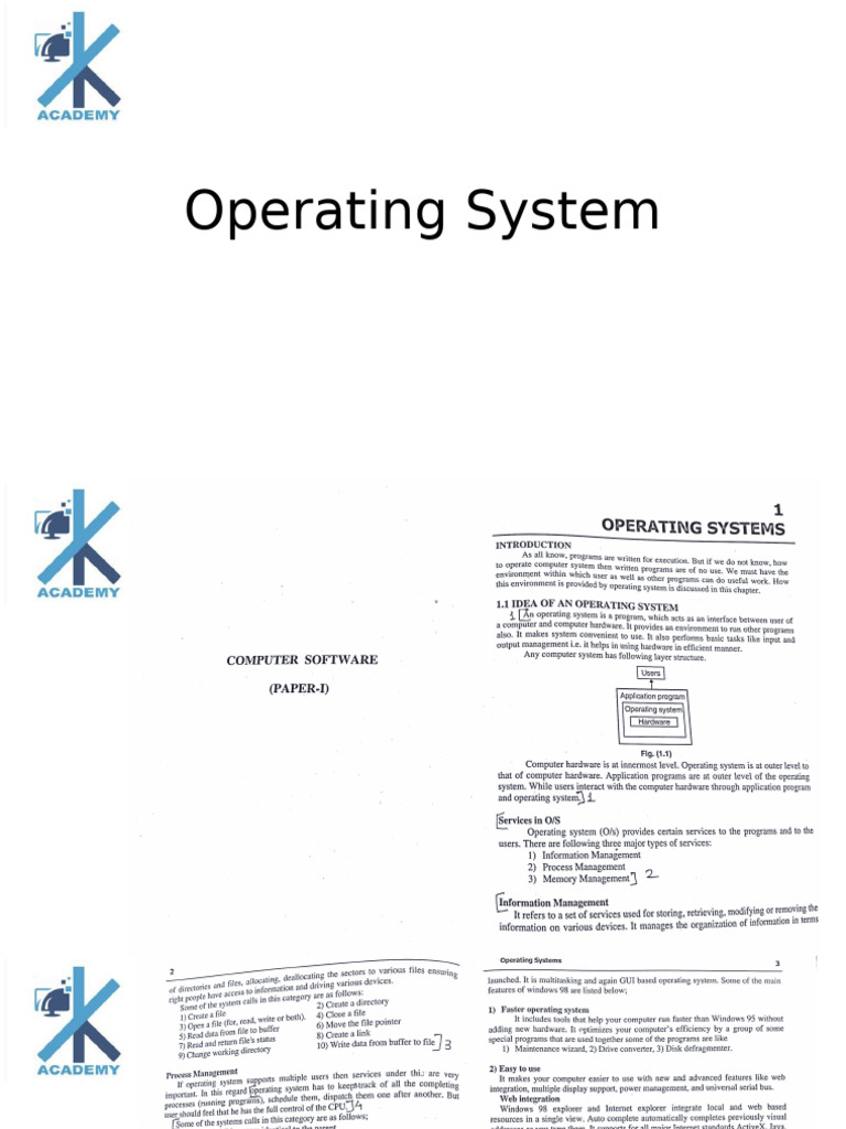 Operating System p1 | PDF