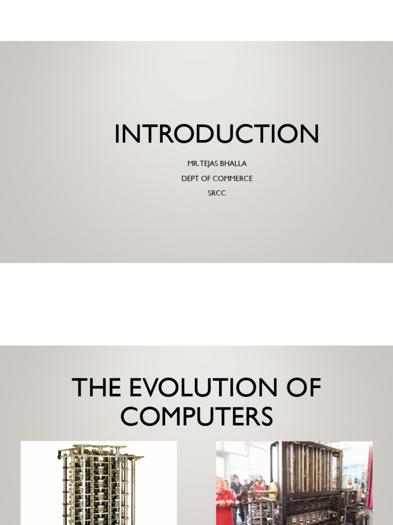 Evolution and Components of Computers | PDF | Computer Network ...
