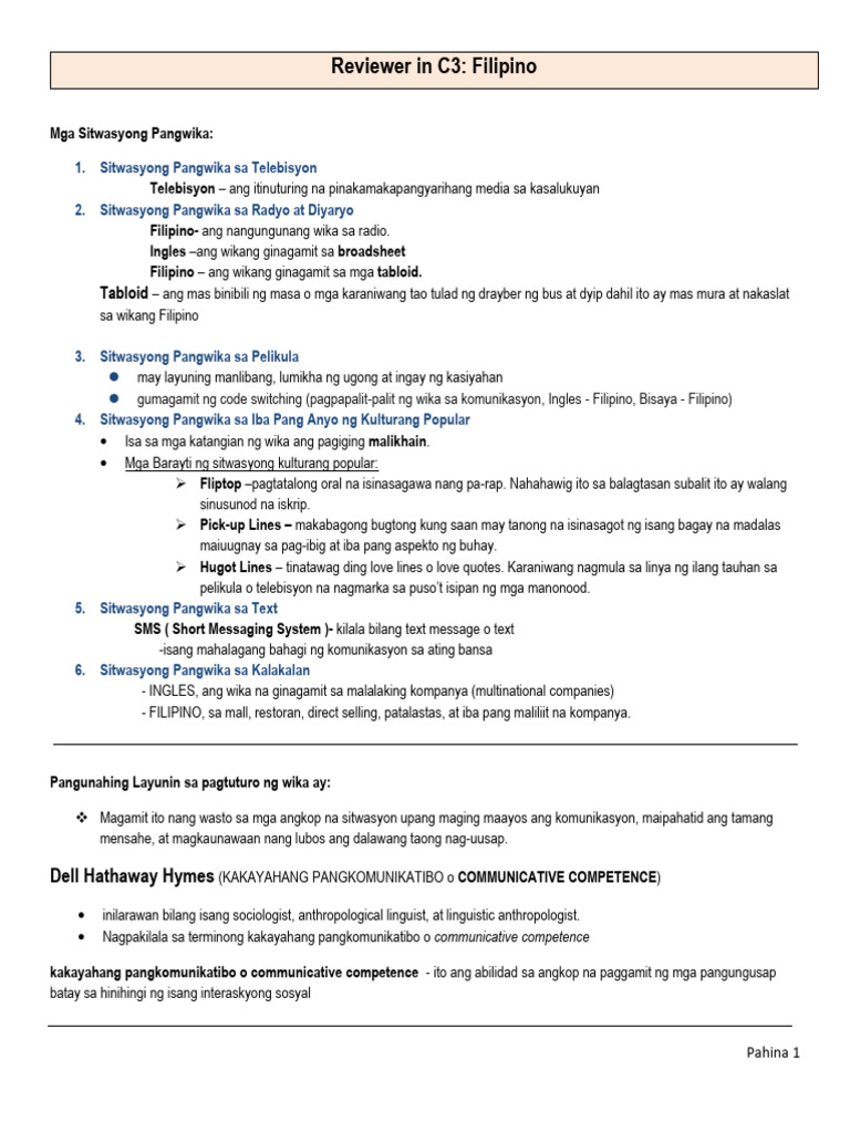 C3 Final Exam Reviewer | PDF