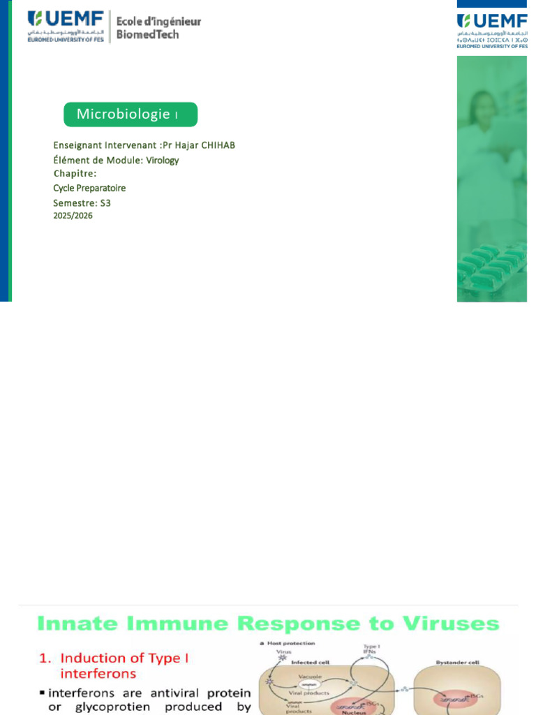 Virology S3 - Antiviral Immunity 2 | PDF | Interferon | Immune System