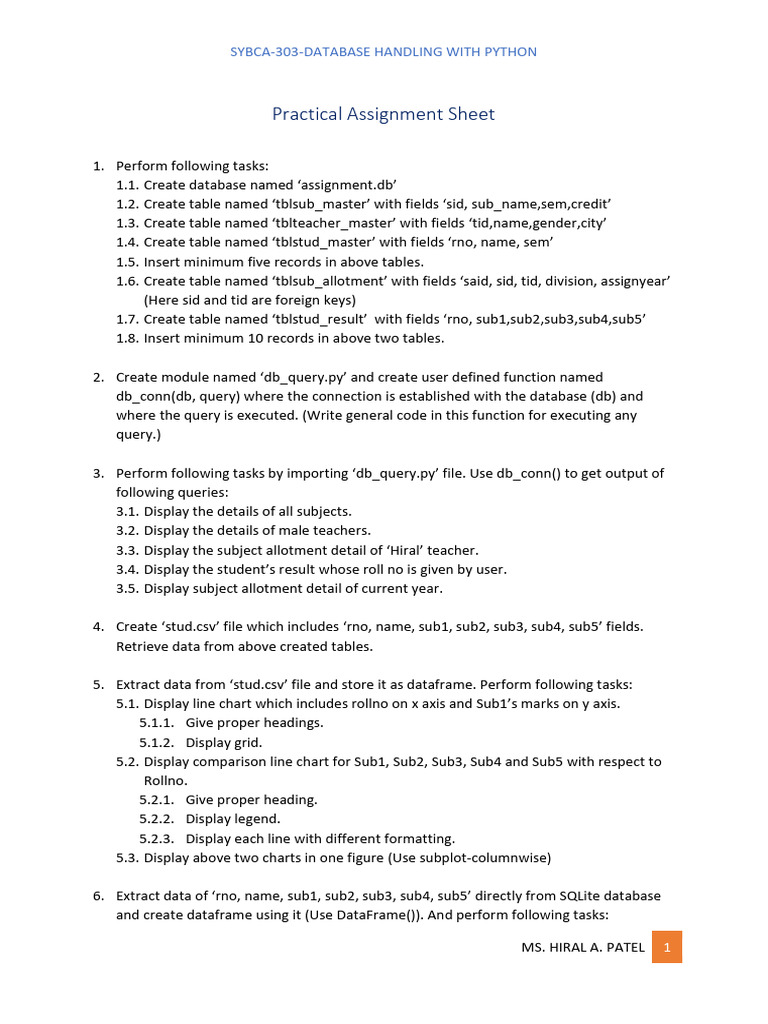 Database Handling with Python Guide | PDF | Information Retrieval ...