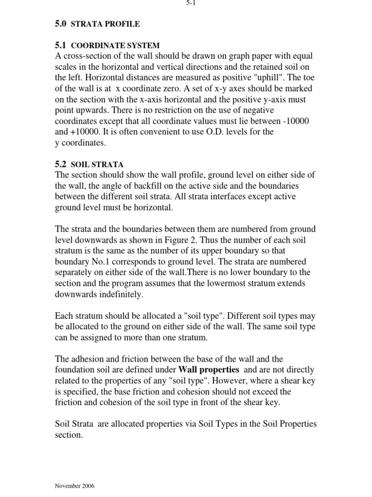 Soil Strata and Profile Data Entry Guide | PDF | Cartesian Coordinate ...