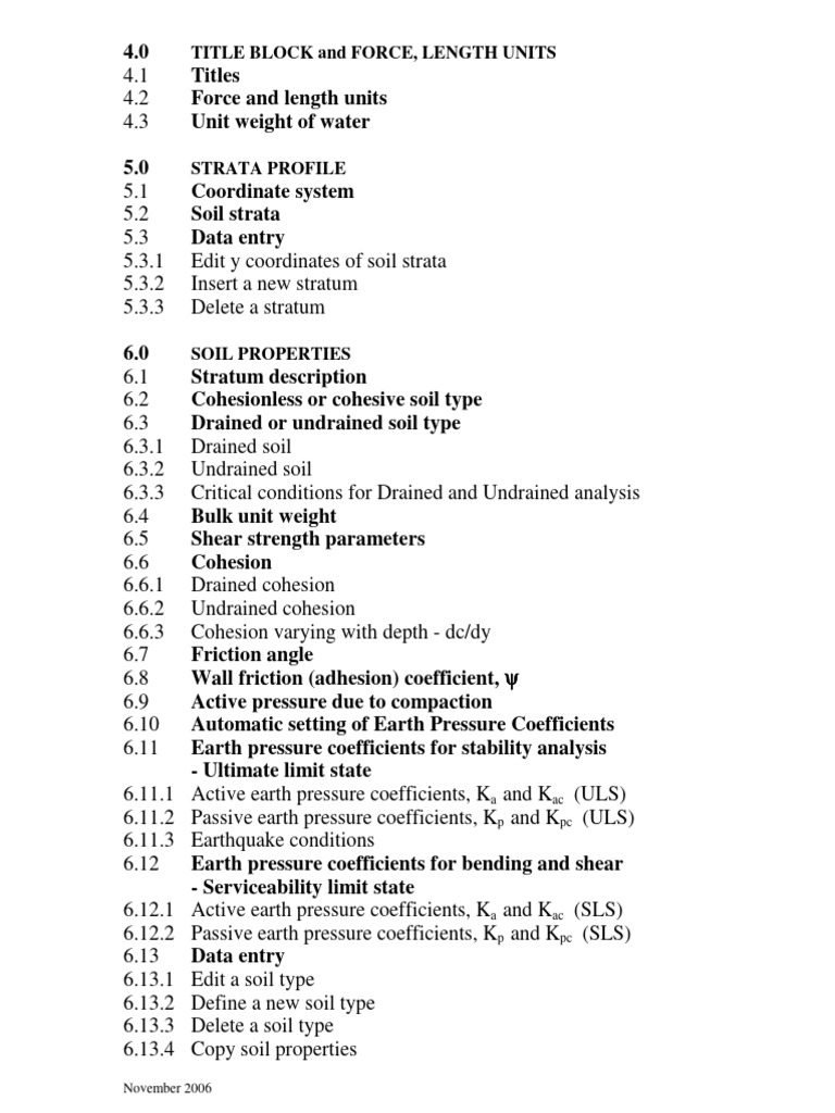 GWALL Retaining Wall Analysis Guide | PDF