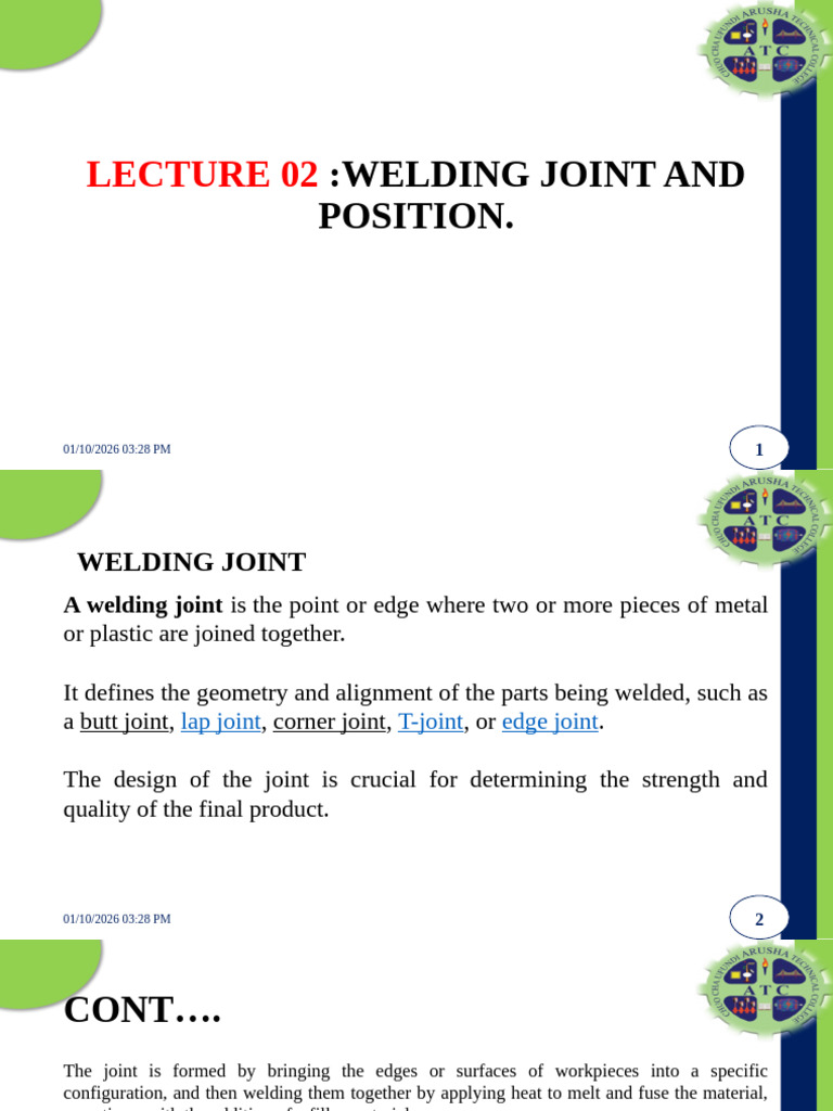 Welding Joints and Positions Explained | PDF | Welding | Construction