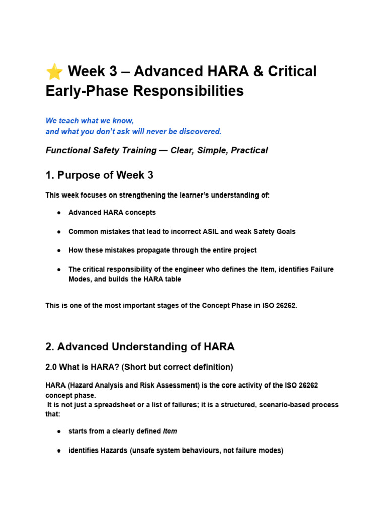 Advanced HARA & Safety Goals in ISO 26262 | PDF | Safety