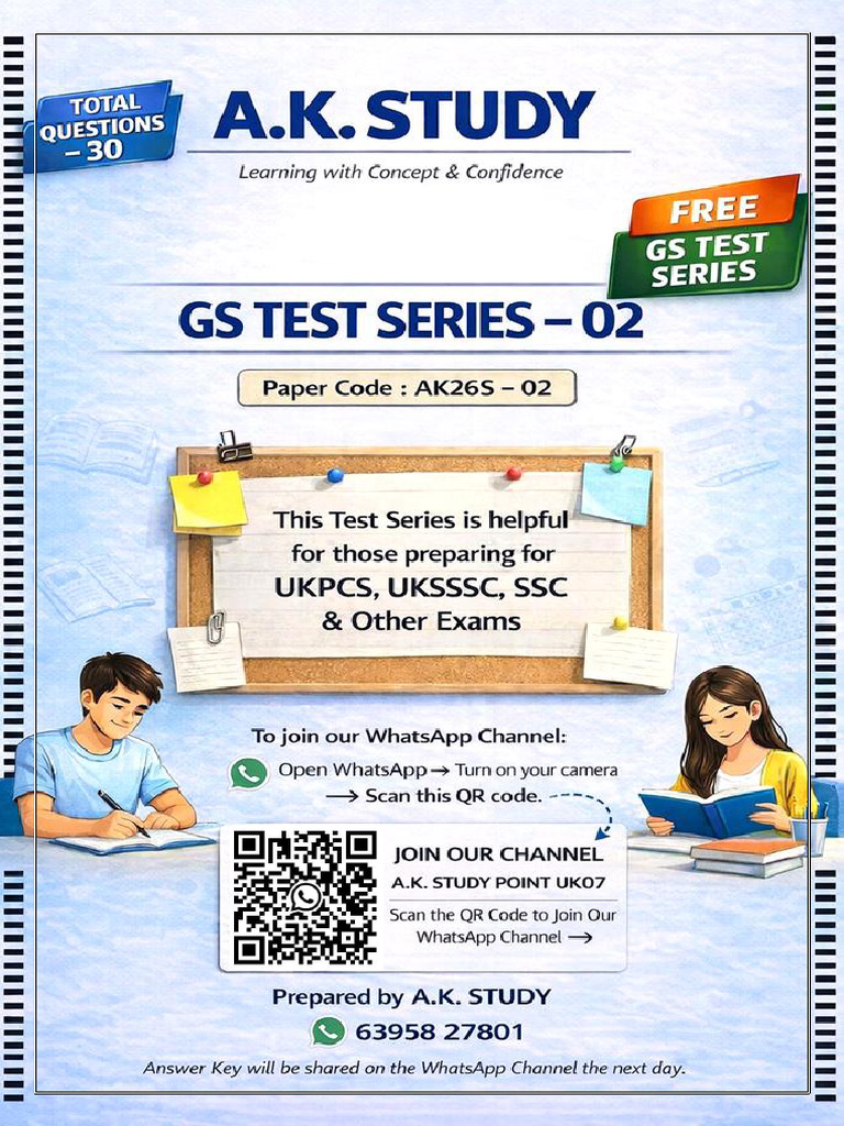 A.k.study Gs Test Series Ak26s - 02 | PDF