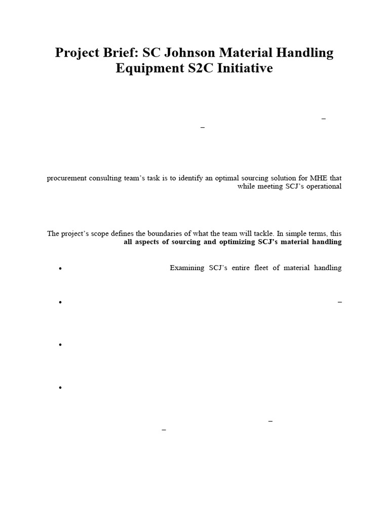 SCJ | PDF | Negotiation | Procurement
