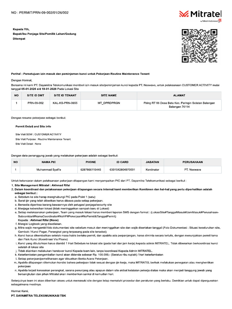 Kal Ks Prn 0655 Morgo Mulyo Balangan | PDF