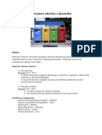 Colectarea Selectiva A Deseurilor - Prezentare