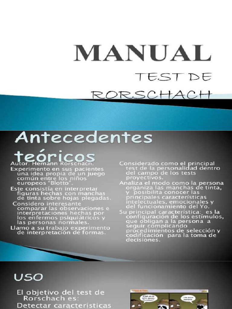 Test De Rorschach Manual Pdf