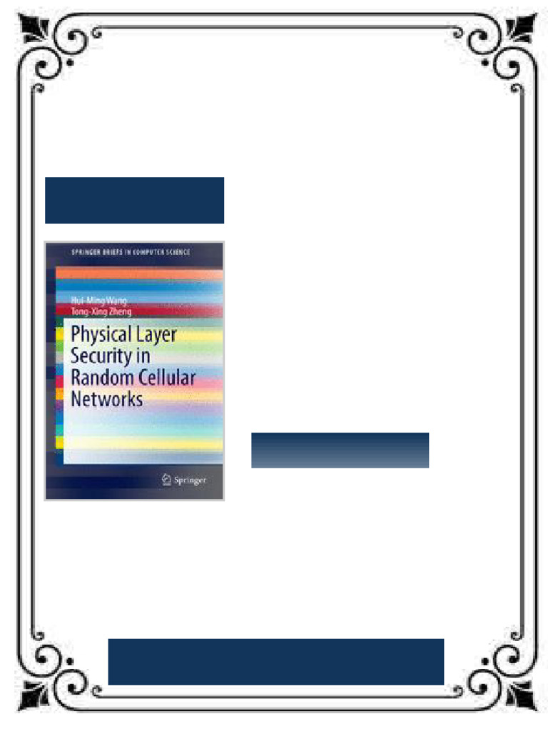 Physical Layer Security in Random Cellular Networks 1st Edition Hui ...