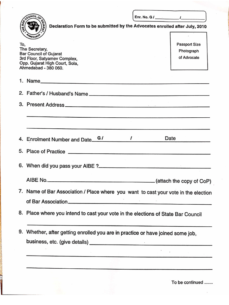 Declaration Form | PDF
