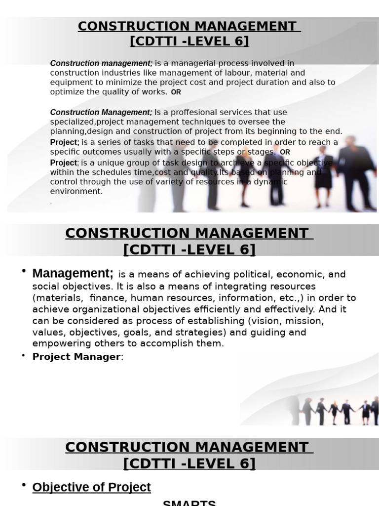 Construction Management Overview and Functions | PDF | Construction ...