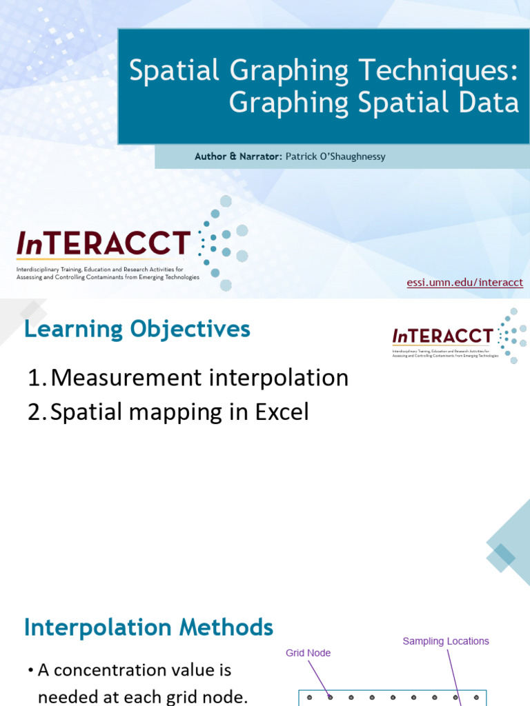 Spatial Data Interpolation in Excel | PDF | Interpolation | Contour Line