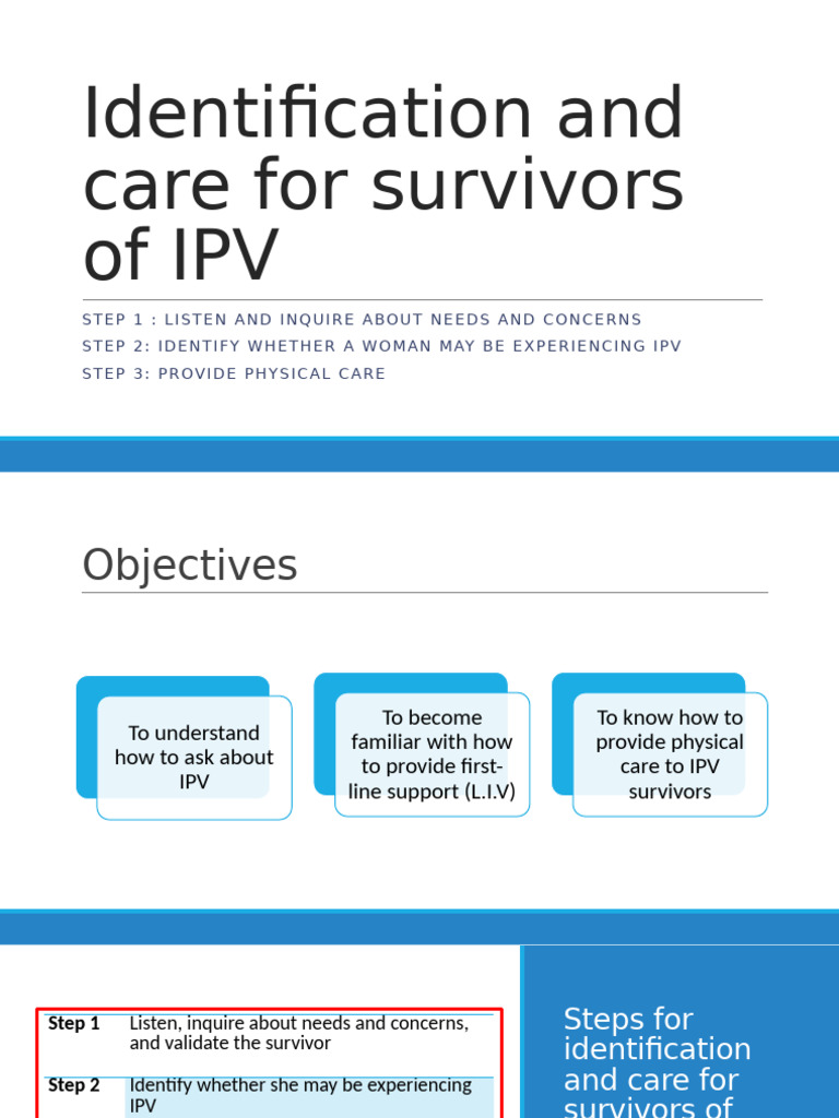 Care Strategies for IPV Survivors | PDF | Violence | Family Planning