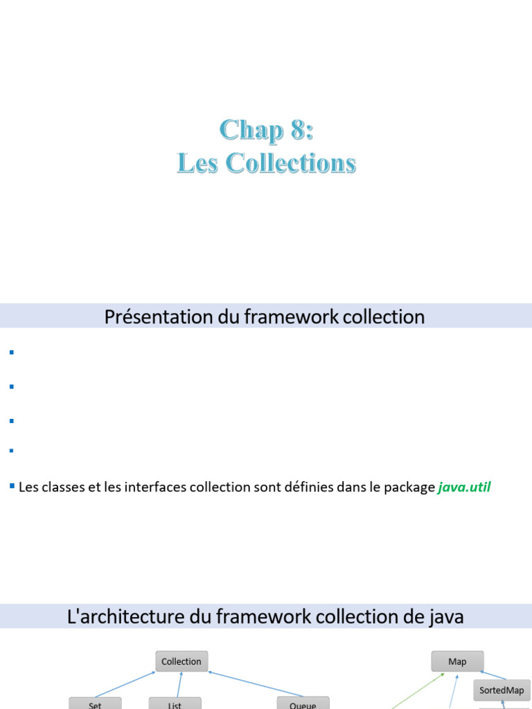 Introduction au framework Collection Java | PDF | Données informatiques ...