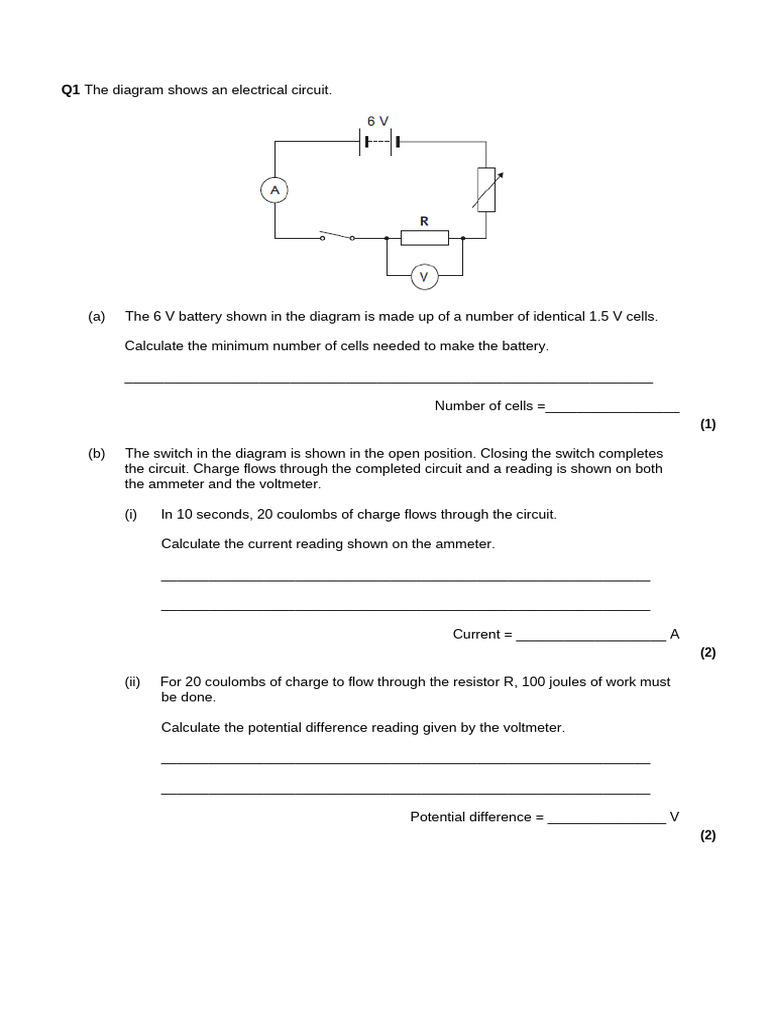Electrical Circuit Calculations Guide | PDF | Voltage | Physical Quantities