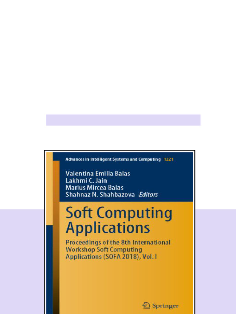 Soft Computing Applications Proceedings Of The 8th International ...