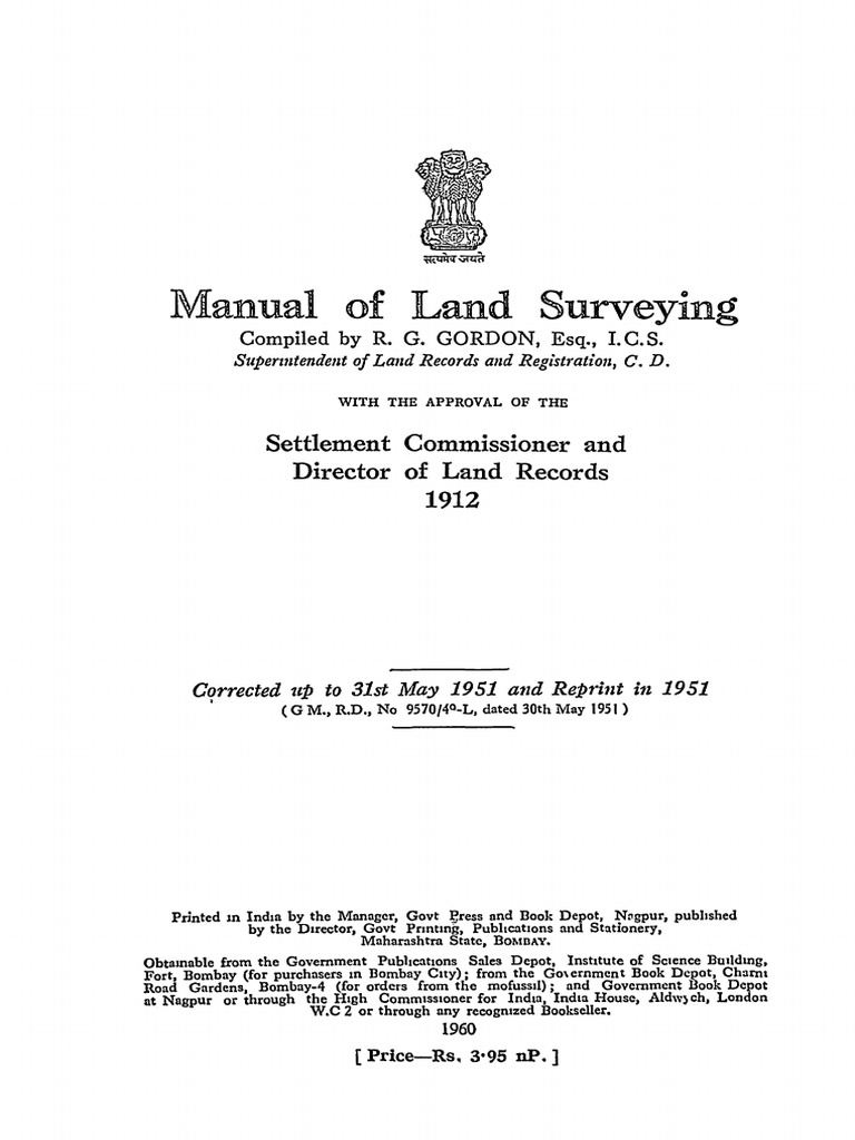 5d511483 8e68 424e 9bb3 79371df7b66bManual of Land Surveying | PDF