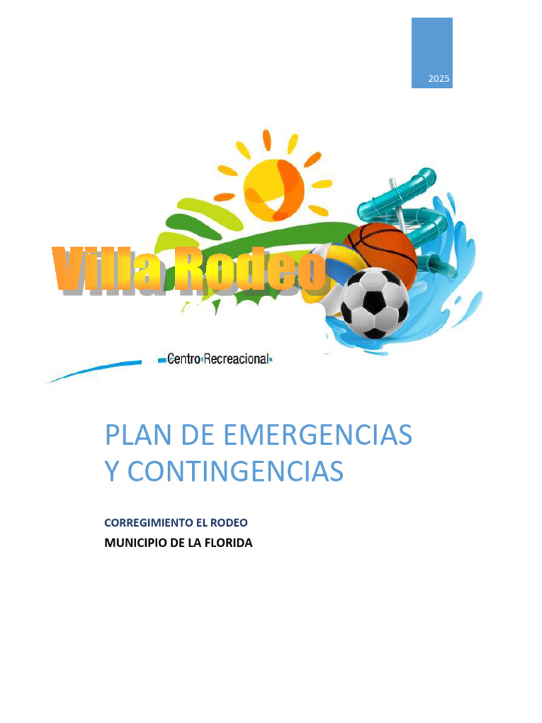 Plan de Emergencias Villa Rodeo 2025 | PDF | Seguridad y salud ...