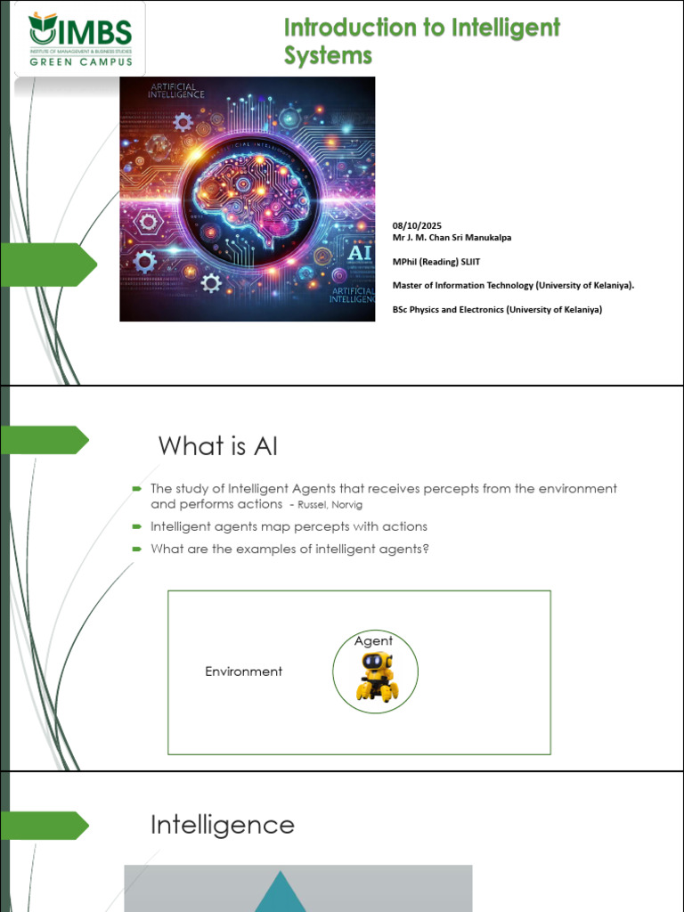 Introduction to Intelligent Systems | PDF | Intelligence (AI ...
