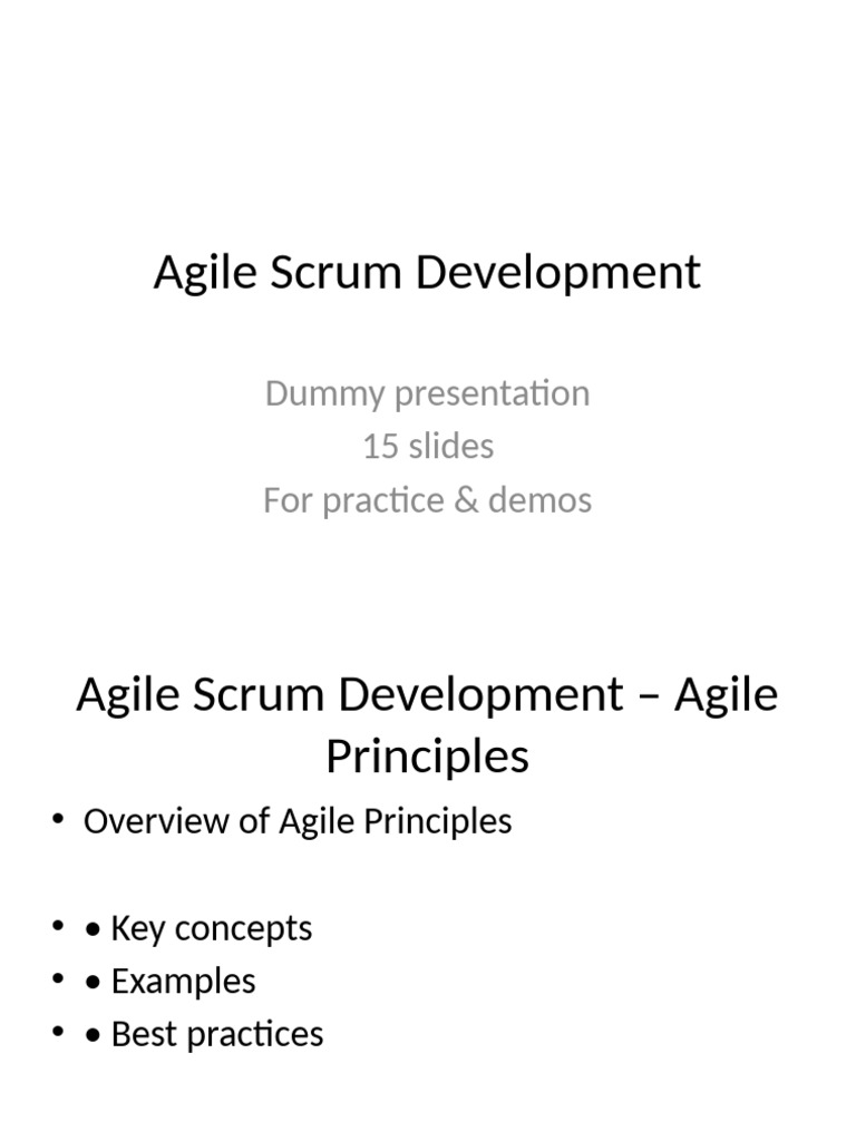 Agile Scrum Development Overview Guide | PDF