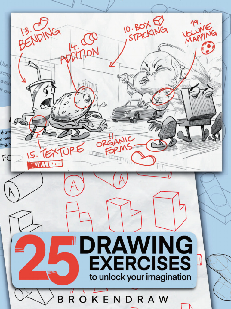 25 Drawing Exercises To Draw | PDF