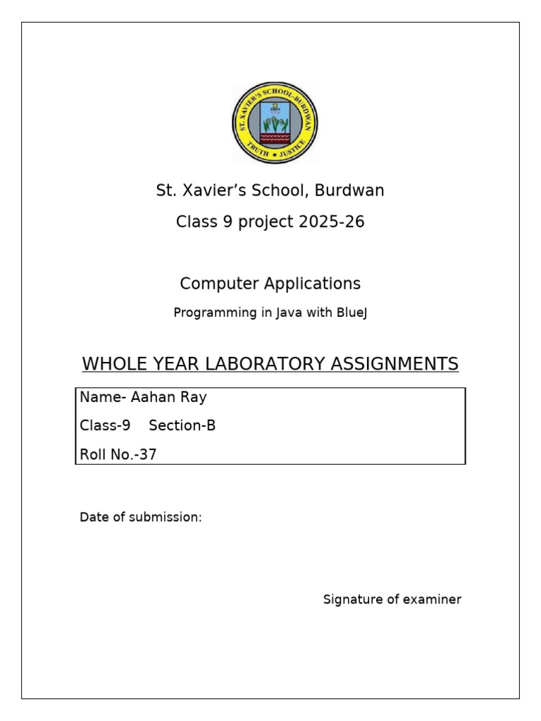 Java Programming Lab Assignments 2025-26 | PDF | Computer Program ...