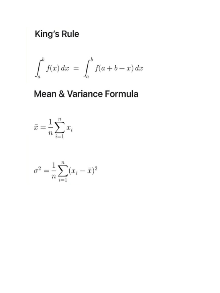 Maths Formulas | PDF