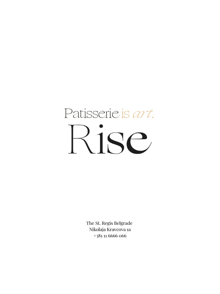 Xr Begxr Rise Patisserie Menu 32535 | PDF | Coffee | Tea