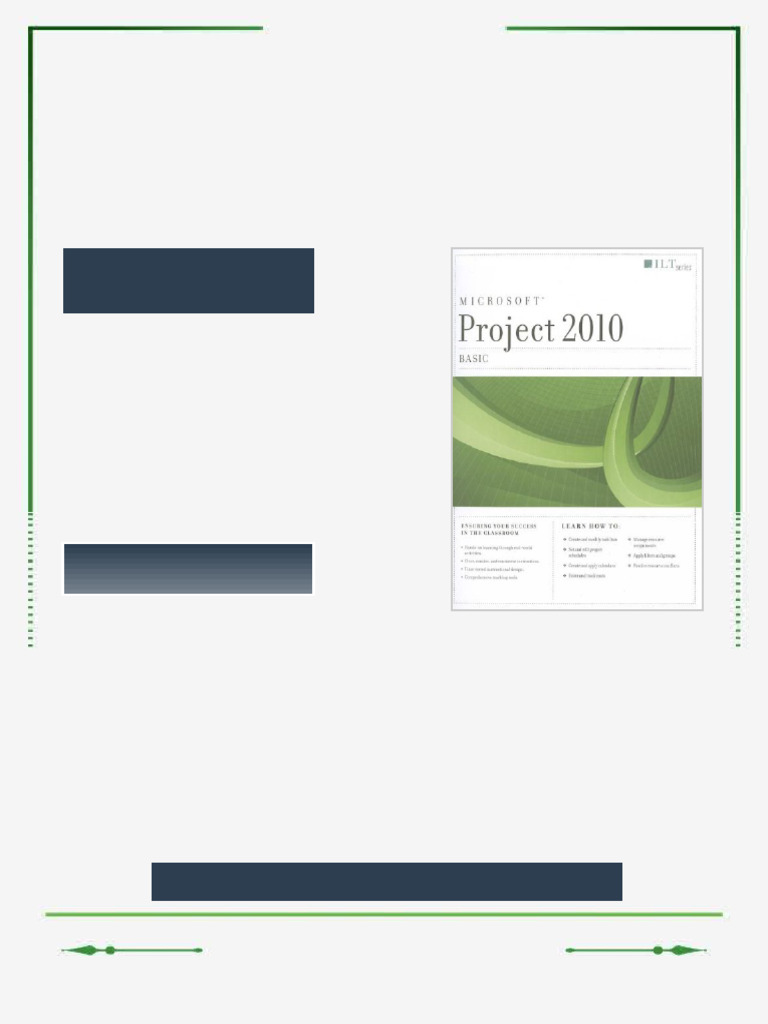 Project 2010 Basic Student Manual Heffernan ebook ready to read | PDF ...