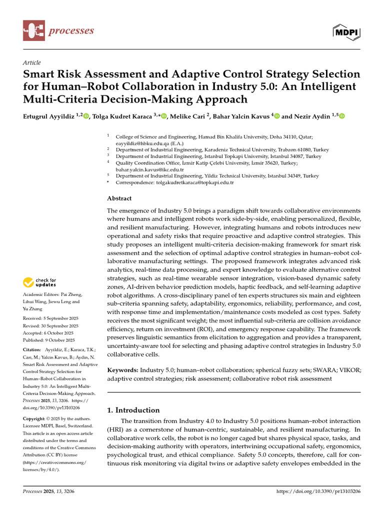 Smart Risk Assessment in Industry 5.0 | PDF | Reliability Engineering ...